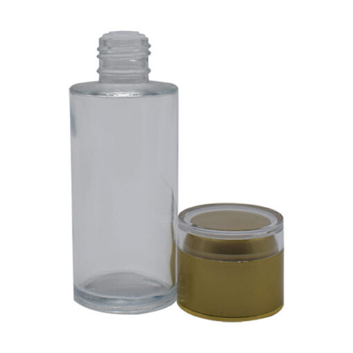 Envase Vidrio Dosificador 100 ml Transparente Tapa Dorada (12 Unidades) - Imagen 3