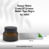 Envase Vidrio Crema 50 Gramos Ámbar Tapa Negra