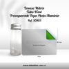 Envase Vidrio Tubo 40 ml Transparente Tapa Plata Aluminio