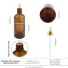 Envase Gotero 100ml tapa Dorada REF 30112