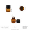 Envase Dosificador 1ml Tapa Negra ref 30205