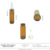 Dosificador 15ml ämbar Tapa embudo Silicona Ref 30211