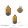 Dosificador 50ml Ámbar Tapa silicona tipo Embudo ref 30212