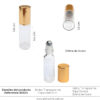 Roll On 5ml Transp. tapa Dorada Ref 30404