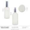 Envase Spray Opalizado Tapa plata ref 30505A