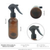 Envase Spray Ámbar 120ml válvula Gatillo ref 30507