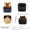Envase Crema 15gr Tapa dorada Ref 30601