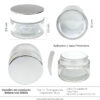 Envase Crema 30Gr tapa Plata. ref 30605