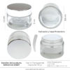 Envase Crema 50gr tapa Plata Ref 30607