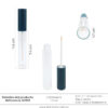 Envase Delineador 10ml Tapa Negra Ref 30703