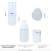 Envase Dispensador Opalizado 30ml, tapa Blanca ref 30304
