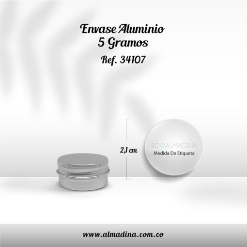 Envase Aluminio 5 Gramos