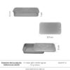 Envase Latón Rectangular 10gr ref 34109
