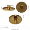 candelabro dorado ref 32101