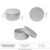 Aluminio 50gr plata ref 34102