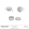 Envase aluminio 5gr Plata ref 34107